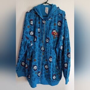 Pixar Disney Coco Blue Hooded Sweatshirt Size 3X